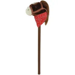 Hobby Horse con Asta 80 cm in Legno per Bambini Suoni Realistici