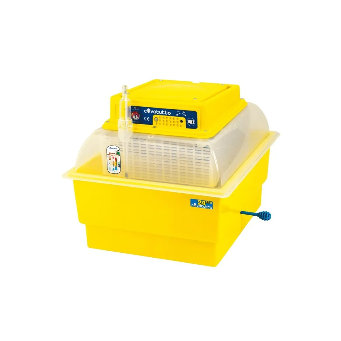 Incubatrice per 24 Uova Gallina Quaglia Ventilata Novital Covatutto con Girauova