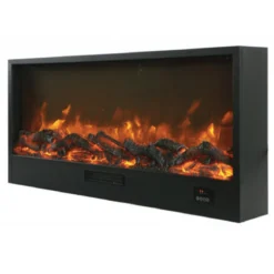 Inserto da Incasso Parete 110 cm Elettrico Effetto Fuoco Realistico