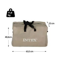 Intex Canoa Kayak 1 posto 100 kg Gonfiabile Pompa Gonfiaggio Remi da Pesca Mare