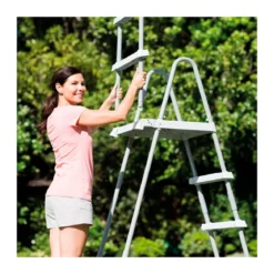 Intex Scaletta 4 Gradini 132 Scala per Piscina di Sicurezza Fuoriterra Accessori