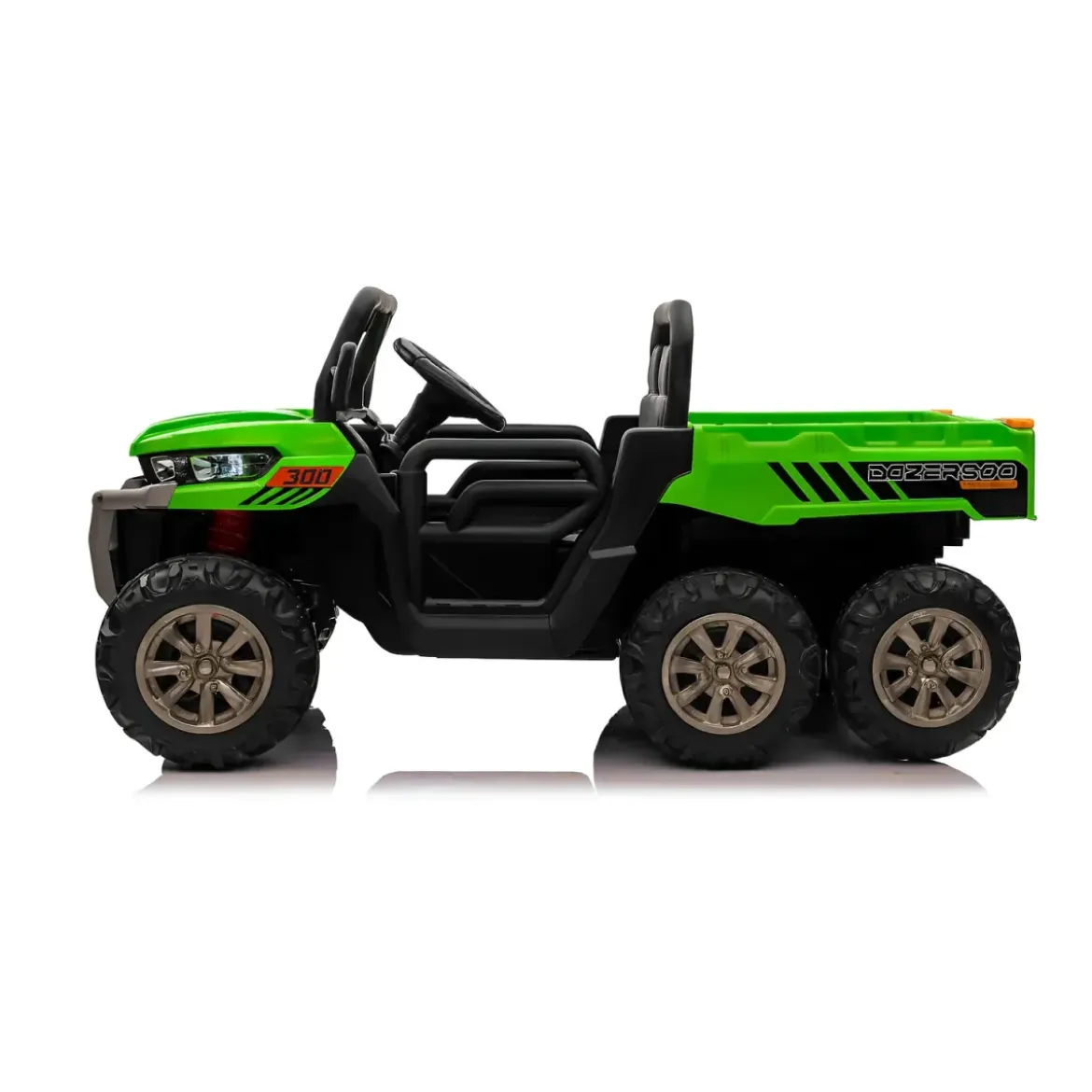 Jeep Elettrica per Bambini 24V Verde 2 Posti Telecomando e Luci LED