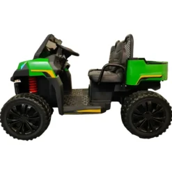 Jeep Elettrica 4x4 per Bambini 2 Posti Telecomando e Sedile in Pelle