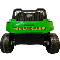 Jeep Elettrica 4x4 per Bambini 2 Posti Telecomando e Sedile in Pelle