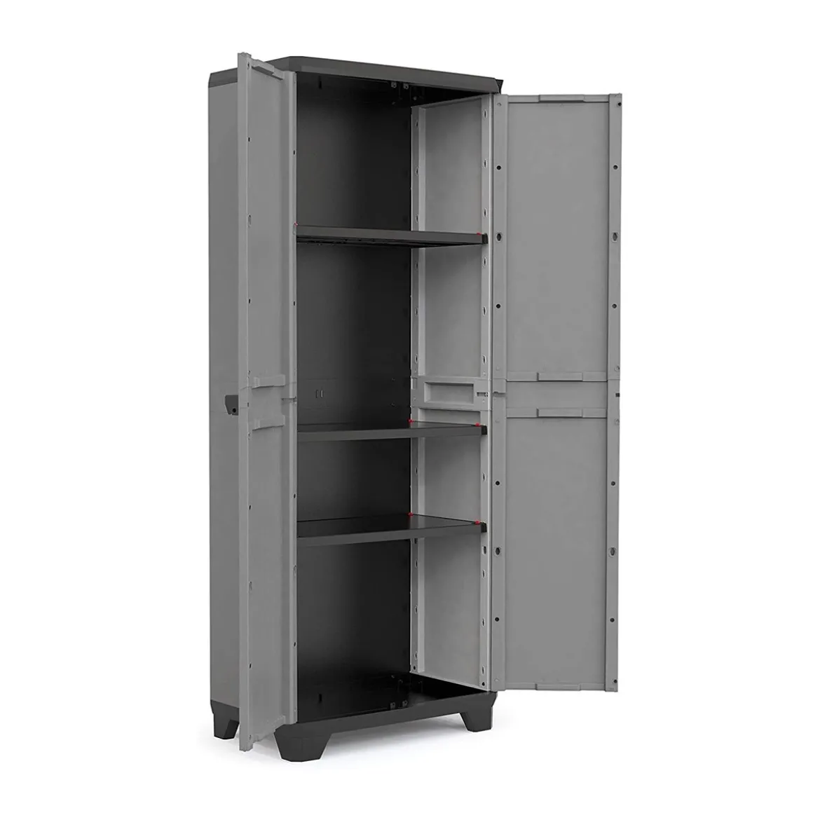 Keter Alto Armadio Grigio Multiuso da Esterno Ripostiglio Organizer Tuttopiani