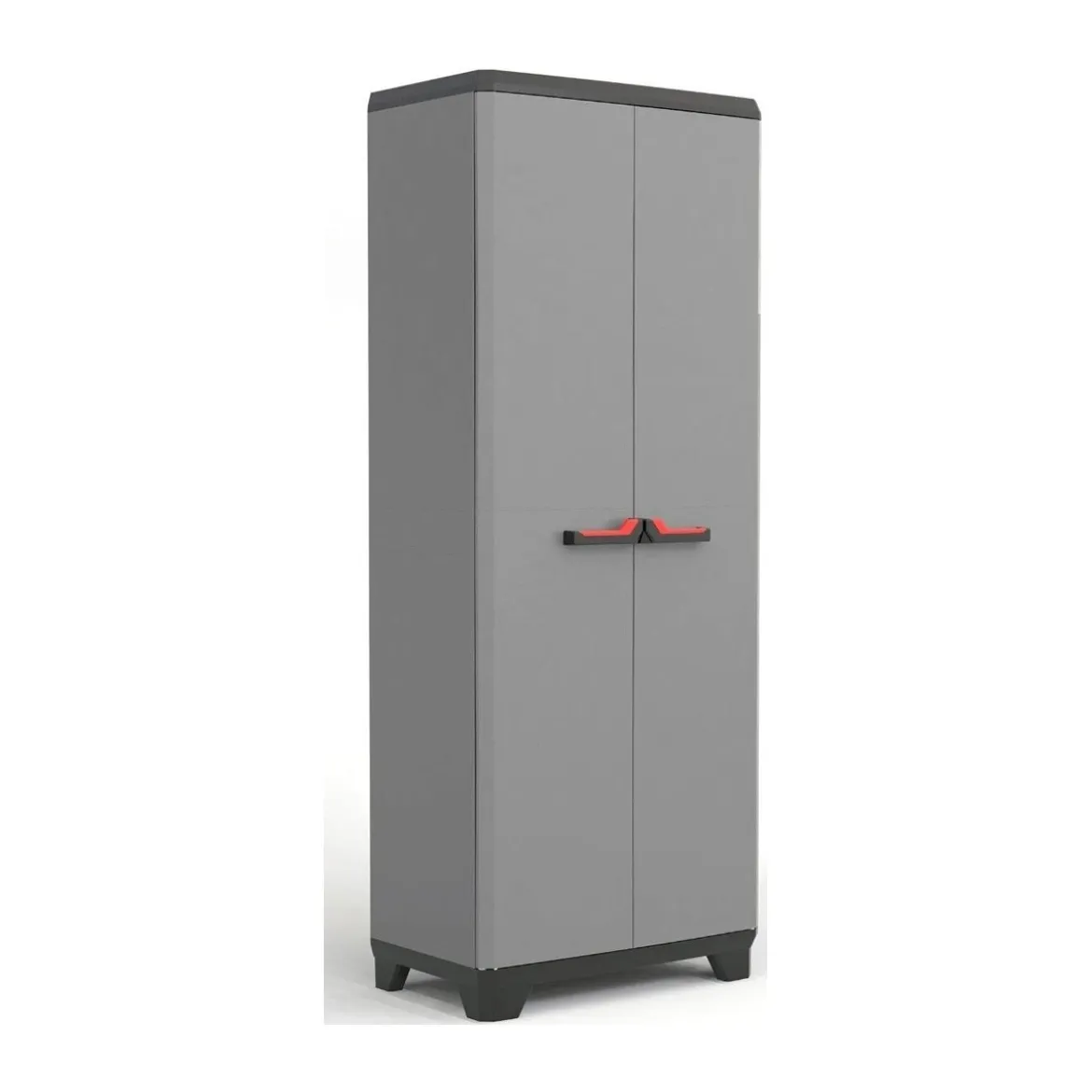 Keter Alto Armadio Grigio Multiuso da Esterno Ripostiglio Organizer Tuttopiani
