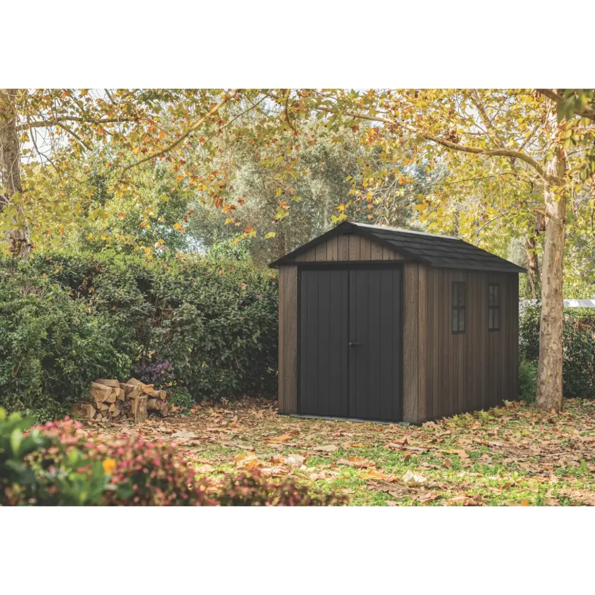 Keter Apex Casetta da Giardino Resina Effetto Legno 350x230x246 cm