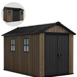 Keter Apex Casetta da Giardino Resina Effetto Legno 350x230x246 cm