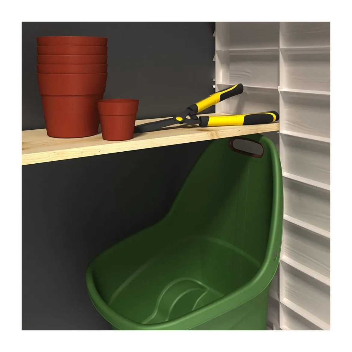 Keter Box per Esterno Resina Pavimento Lavoro Beige Compatto da Giardino Armadio