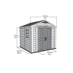 Keter Casetta da Giardino Factor per Attrezzi 257x255 cm