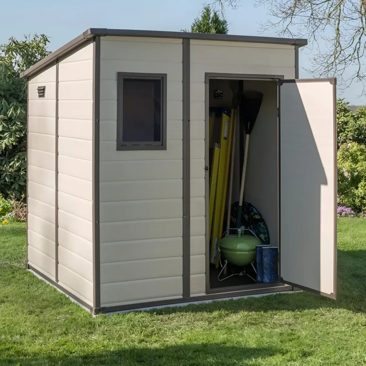 Keter Casetta MANOR PENT 183x111 in Resina PVC Box Armadio Giardino
