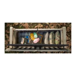 Keter Panchina Baule Effetto Legno Contenitore Apribile Esterno Beige Cassapanca