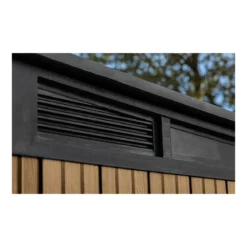 Keter Pent Casetta da Giardino 340x218 Resina Effetto Legno Doppia Porta