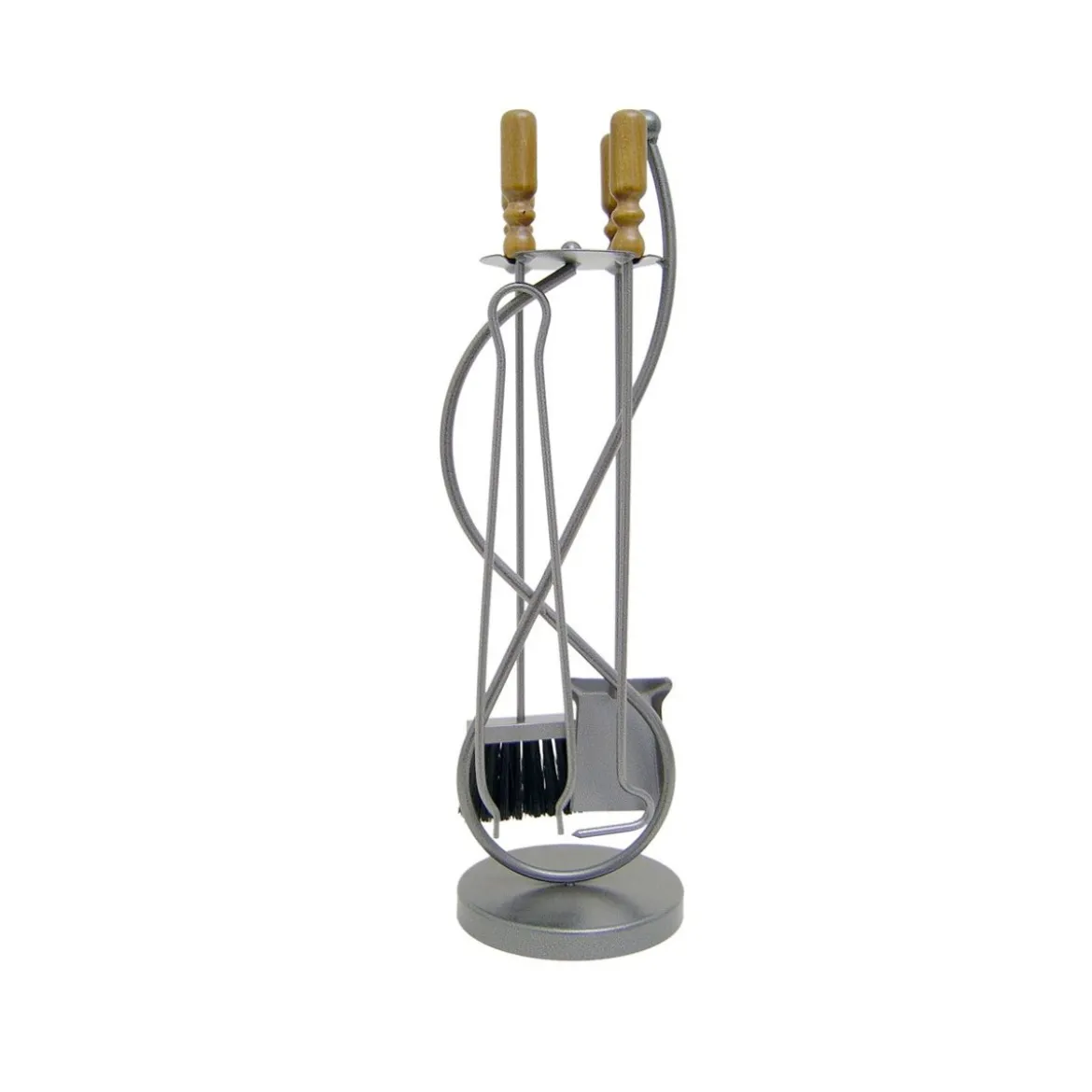 Kit Accessori Attrezzi per Camino Caminetto Barbecue Pinza Cenere Manico Legno
