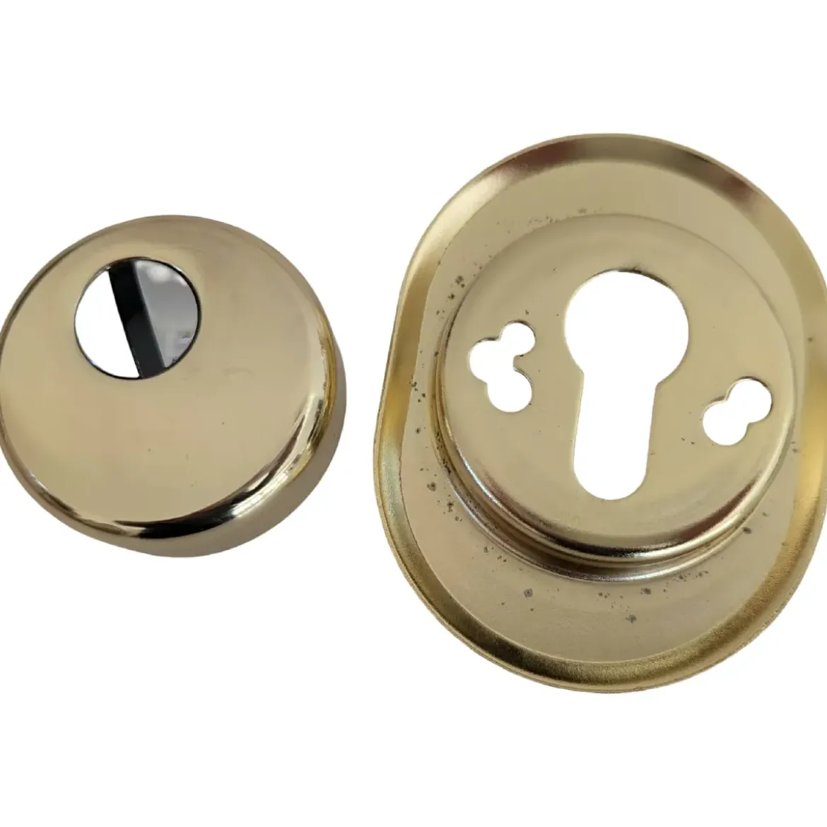 Kit Accessori Porta Blindata Ottone Lucido con Defender 55