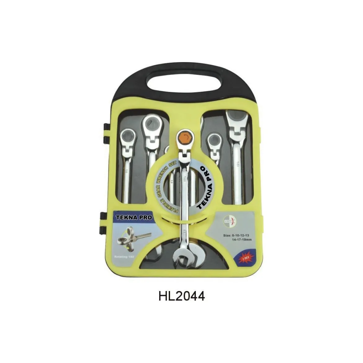 Kit 7 Chiavi Inglesi a Cricchetto Snodabile da 8 19 mm Officina Meccanico Fisse