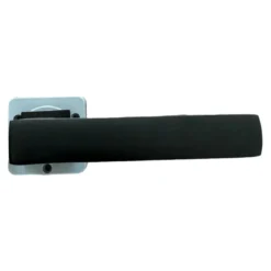 Kit Maniglia Porta Blindata Nero con Accessori Quadri Completo