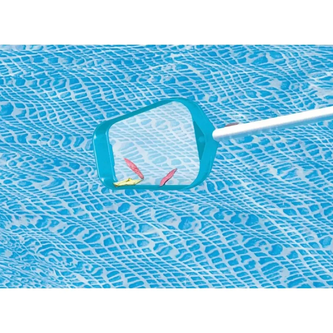 Kit Pulizia Piscina Fuori Terra Fondo Asta Spazzola Aspirante Retino Acqua