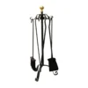 Kit 5 Pz Accessori Attrezzi per Camino Caminetto Pinza Paletta Cenere Barbecue