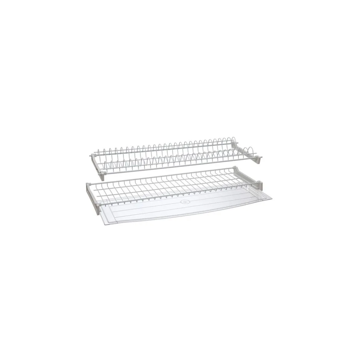 Kit scolapiatti in alluminio per mobile cucina lunghezza 86 cm