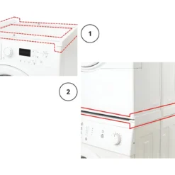 Kit Sovrapposizione Lavatrice Asciugatrice Standard Slim 55-66 cm