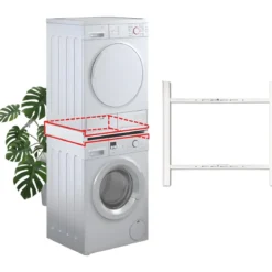 Kit Sovrapposizione Lavatrice Asciugatrice Standard Slim 55-66 cm