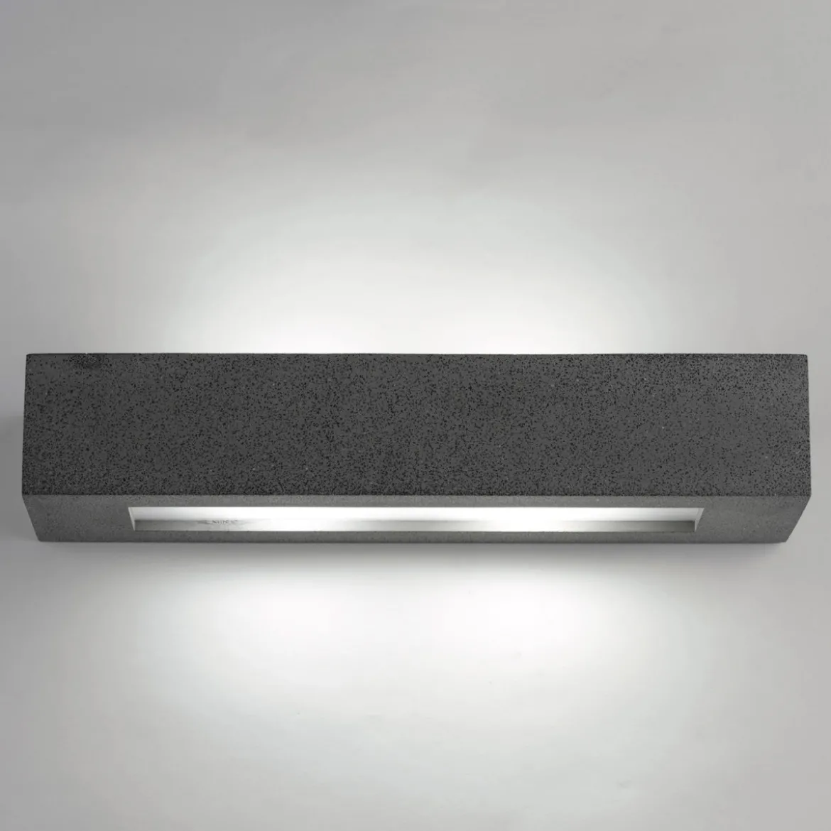 Lampada a Muro Applique Rettangolare Cemento Luce da Parete Interno