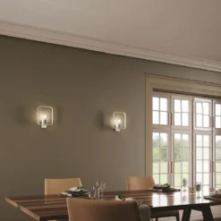 Lampada da Parete Intec Luce per Interno Applique Bianca Lampadina E27