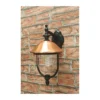 Lampada da Parete per Esterno Lanterna Moderna da Muro Nera da Giardino Lampione