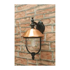Lampada da Parete per Esterno Lanterna Moderna da Muro Nera da Giardino Lampione