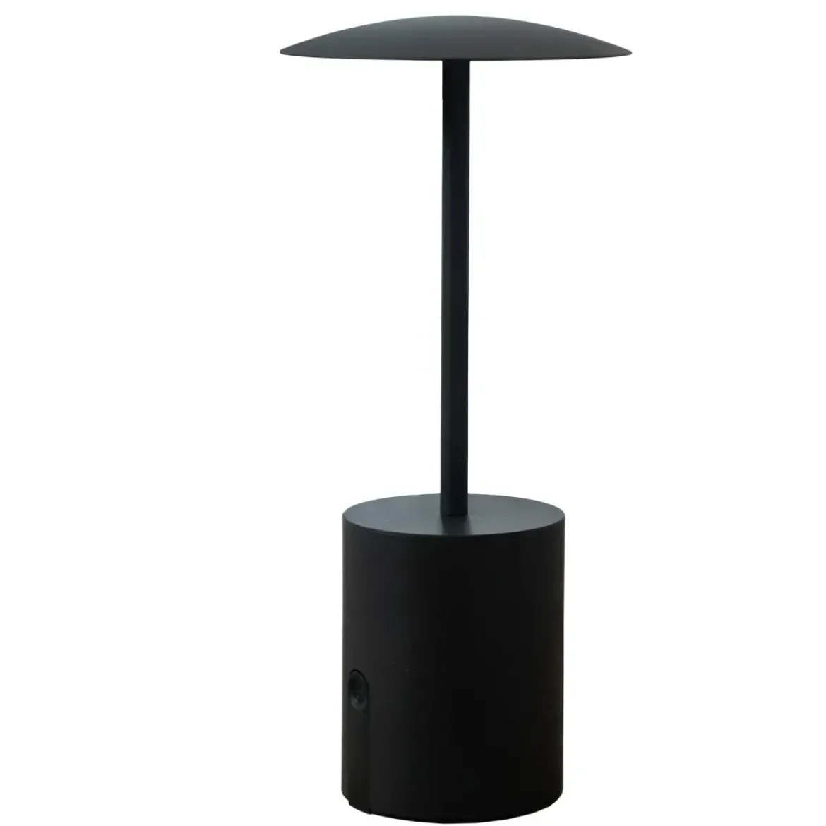 Lampada da Tavolo Ricaricabile Nera con Regolatore di Luminosità