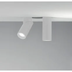 Lampada Faretto Orientabile a Soffitto Plafoniera Rotonda Bianca
