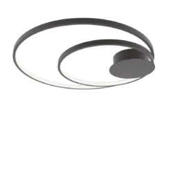 Lampada Nera Moderna a Soffitto da Interno Intec Plafoniera a LED CCT