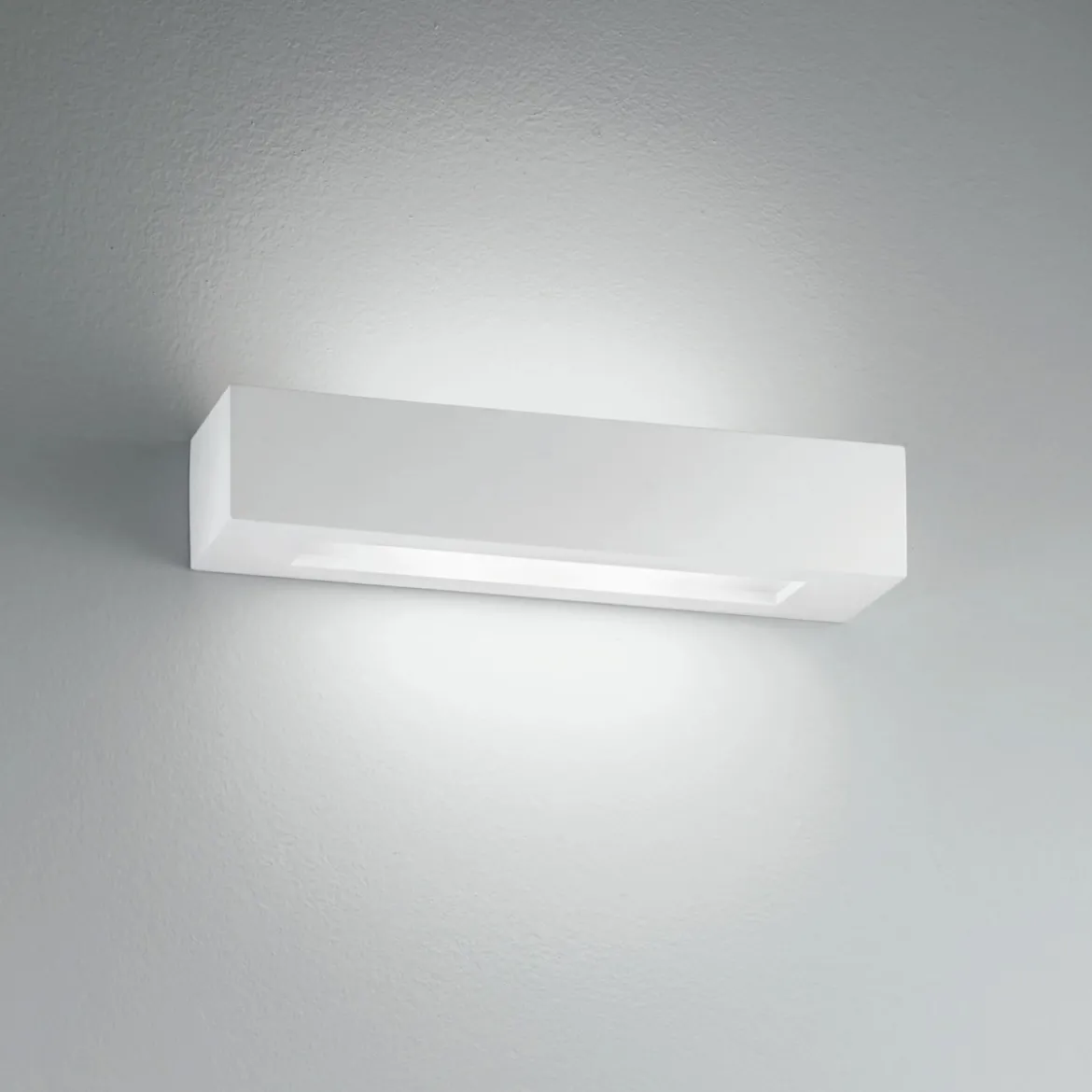 Lampada Rettangolare Luce da Parete Intec Faretto a Muro Verniciabile