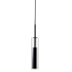 Lampadario dal Design Moderno Lampada Nera a Sospensione da Interno