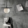Lampadario Design Moderno in Metallo Nero Luce a Sospensione da Interno