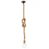 Lampadario in Corda Vintage Lampada a Sospensione con Punto Luce