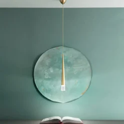 Lampadario Moderno in Metallo Oro Luce a Sospensione da Interno Design