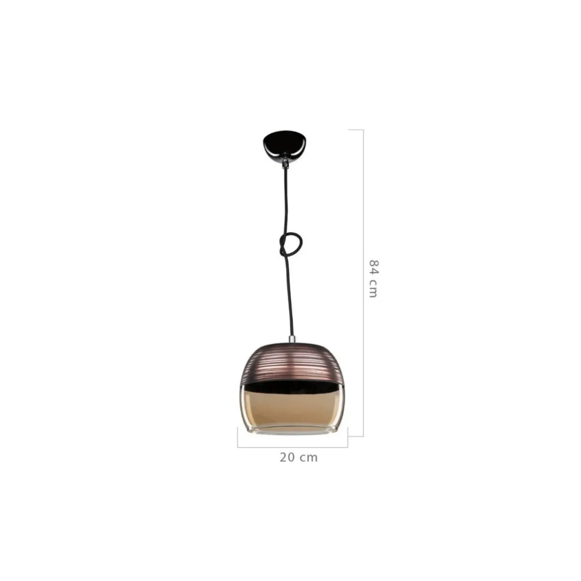 Lampadario Sospeso in Vetro Lampada a Sospensione da Interno Moderno Bar Camera