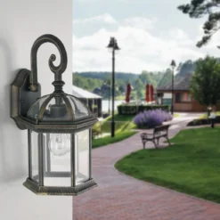 Lanterna a Parete Elegante in Alluminio Luce da Esterno Applique Intec
