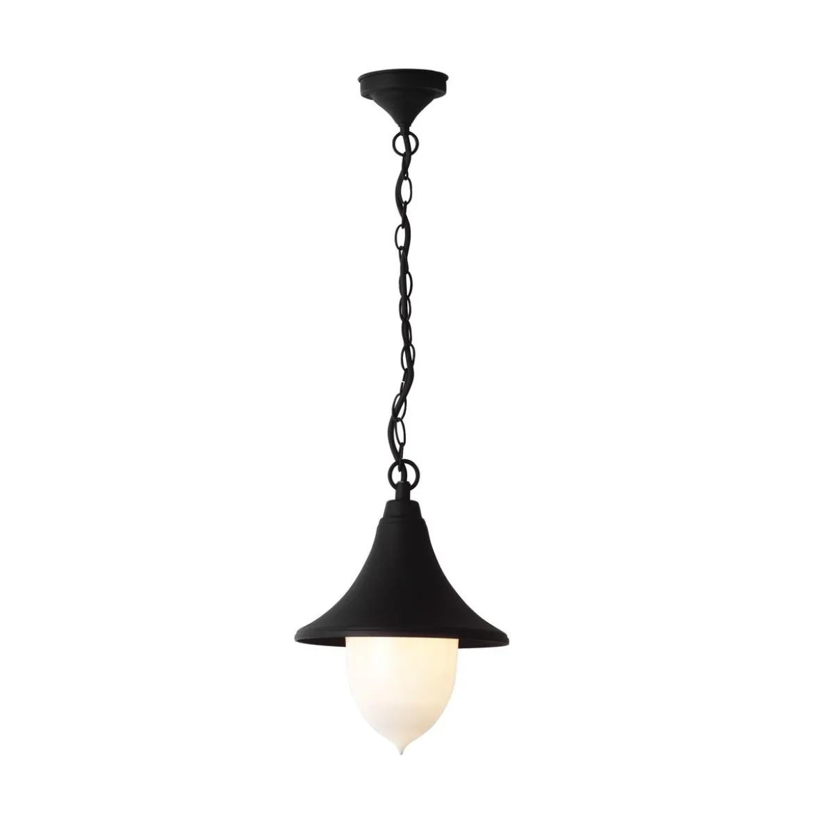 Lanterna a Sospensione per Esterno Moderna Lampada Nera in Metallo Lampadario