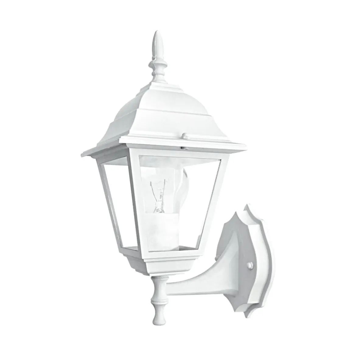 Lanterna da Esterno Applique a Muro Elegante in Allumino Bianco Luce