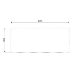 Lavello Lavandino da Cucina Appoggio 120x50 cm 2 vasche Gocciolatoio Sinistro