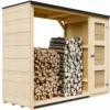 Legnaia da Esterno 217x75x159 cm Legno 10 mm Pavimento Impregnato