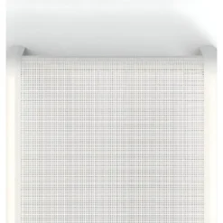 Lettino Prendisole Pieghevole da Esterno Bianco Resina Resistente UV