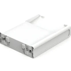 Lettino Prendisole Pieghevole da Esterno Bianco Resina Resistente UV