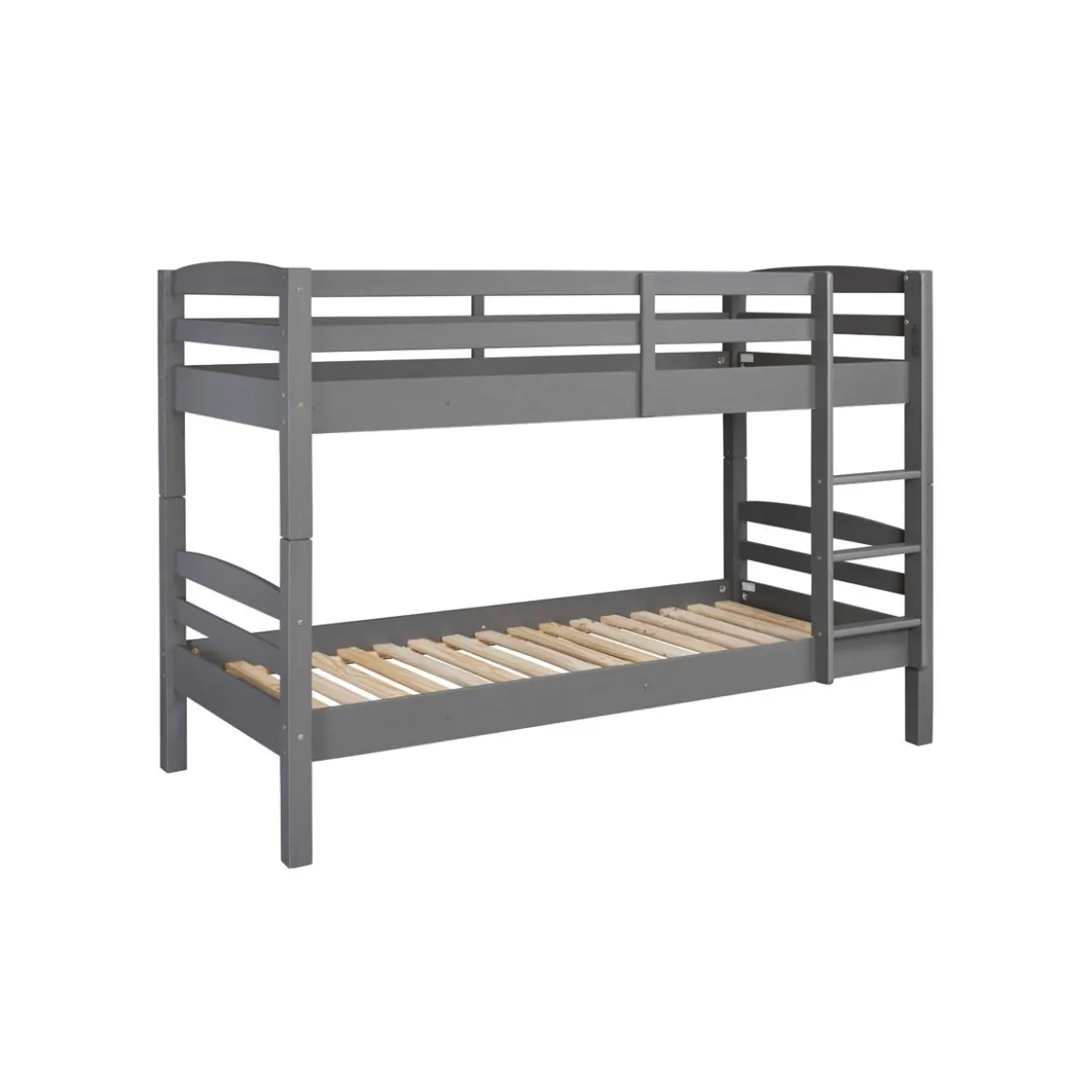 2 Letti Singoli a Castello per Materasso 90x200 Rete a Doghe Cameretta Bambini