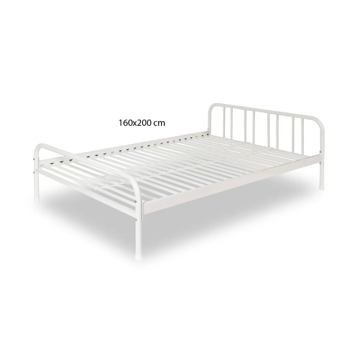 Letto Matrimoniale 2 due piazze 160x200 Rete a Doghe in Metallo Camera da Letto