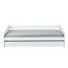 Letto Singolo Bianco Salvaspazio Mobile con Cassettone Estraibile 90x200