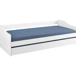 Letto Singolo con Cassettone Estraibile Contenitore Salvaspazio 90x190